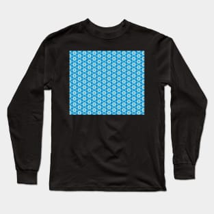 Overlaid hexagonal pattern Long Sleeve T-Shirt
